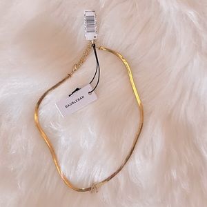 Baublebar intial A necklace.
